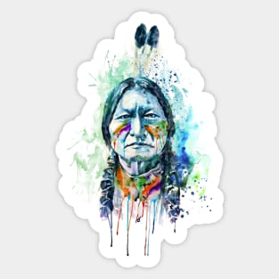 Sitting Bull New Portrait Sticker